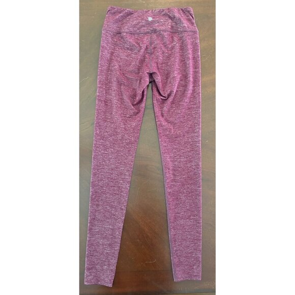 Athleta Berry Red Heather Chaturanga Leggings Size Small TALL Long Length - Picture 4 of 13